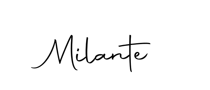 How to make Milante name signature. Use Autography-DOLnW style for creating short signs online. This is the latest handwritten sign. Milante signature style 10 images and pictures png