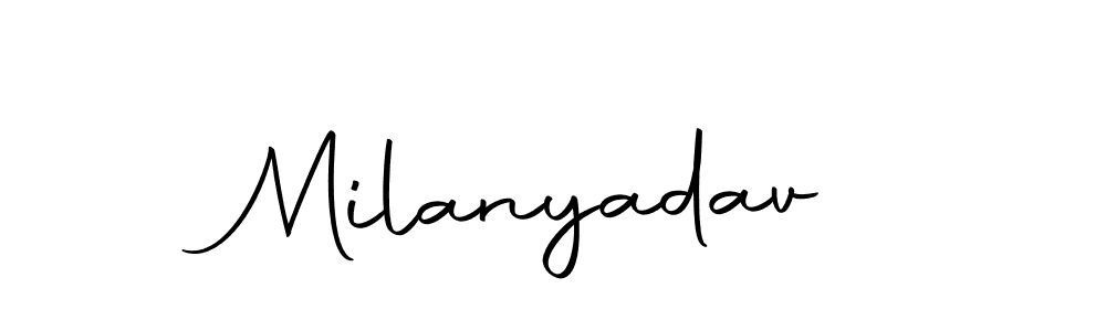 Make a beautiful signature design for name Milanyadav. With this signature (Autography-DOLnW) style, you can create a handwritten signature for free. Milanyadav signature style 10 images and pictures png
