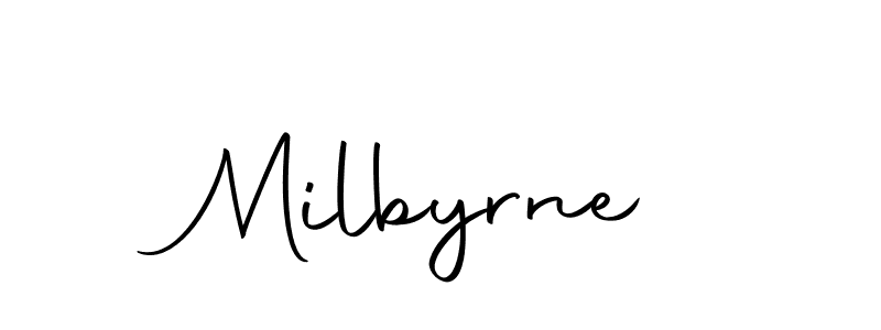 Milbyrne stylish signature style. Best Handwritten Sign (Autography-DOLnW) for my name. Handwritten Signature Collection Ideas for my name Milbyrne. Milbyrne signature style 10 images and pictures png