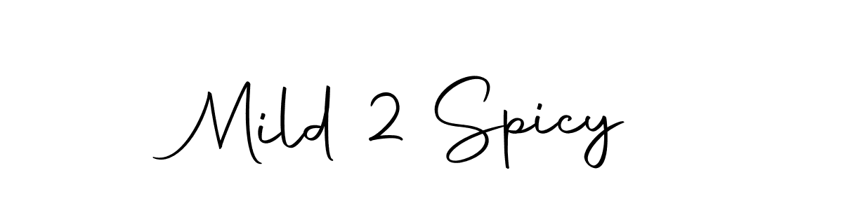 Create a beautiful signature design for name Mild 2 Spicy. With this signature (Autography-DOLnW) fonts, you can make a handwritten signature for free. Mild 2 Spicy signature style 10 images and pictures png