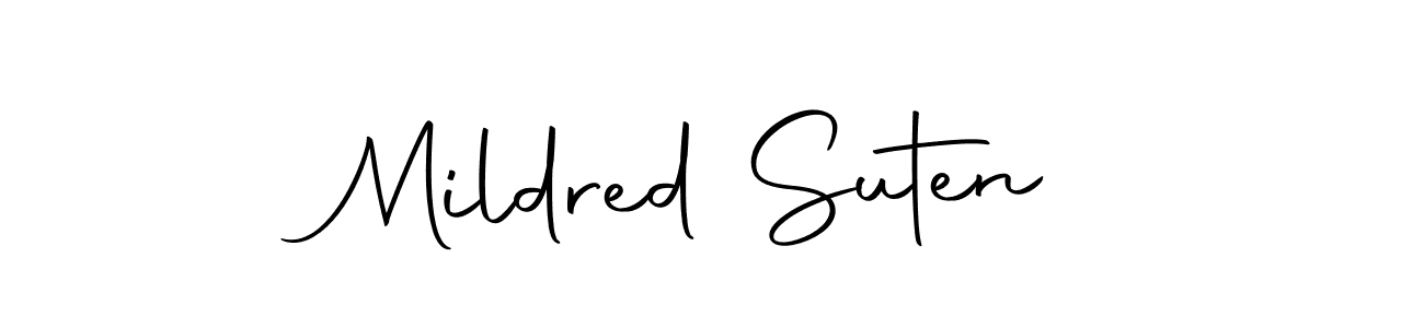 Mildred Suten stylish signature style. Best Handwritten Sign (Autography-DOLnW) for my name. Handwritten Signature Collection Ideas for my name Mildred Suten. Mildred Suten signature style 10 images and pictures png