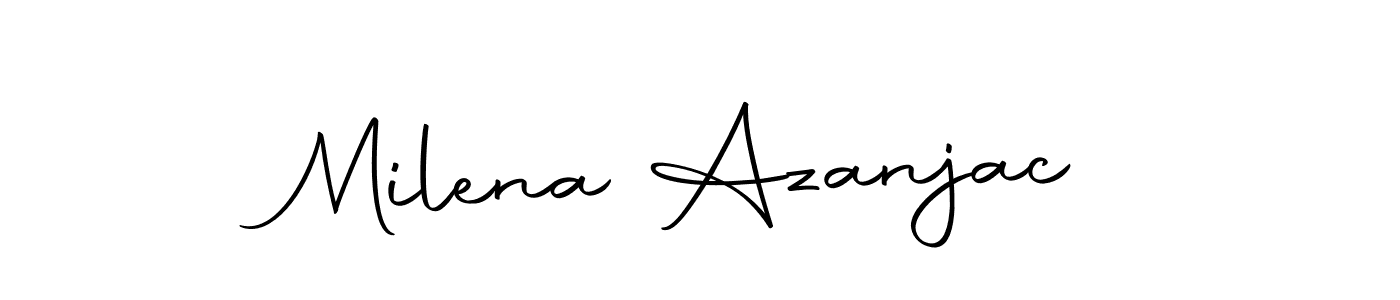 Design your own signature with our free online signature maker. With this signature software, you can create a handwritten (Autography-DOLnW) signature for name Milena Azanjac. Milena Azanjac signature style 10 images and pictures png