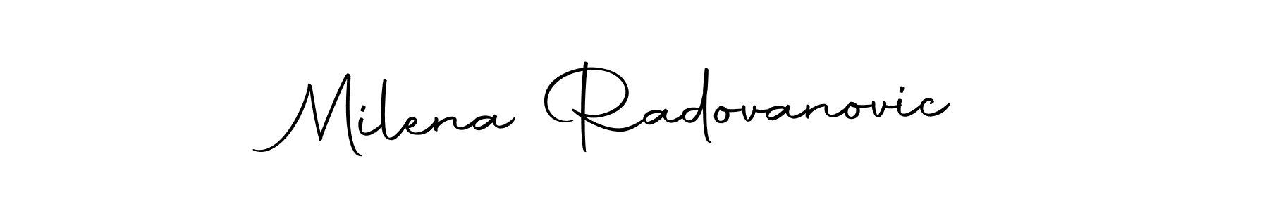 How to make Milena Radovanovic signature? Autography-DOLnW is a professional autograph style. Create handwritten signature for Milena Radovanovic name. Milena Radovanovic signature style 10 images and pictures png