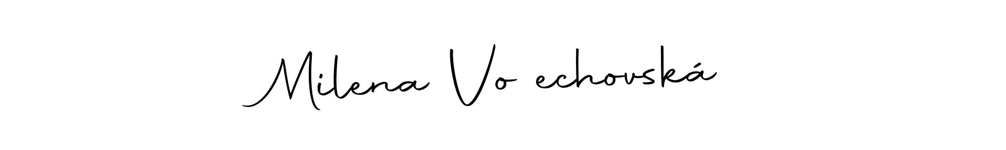 Design your own signature with our free online signature maker. With this signature software, you can create a handwritten (Autography-DOLnW) signature for name Milena Vořechovská. Milena Vořechovská signature style 10 images and pictures png