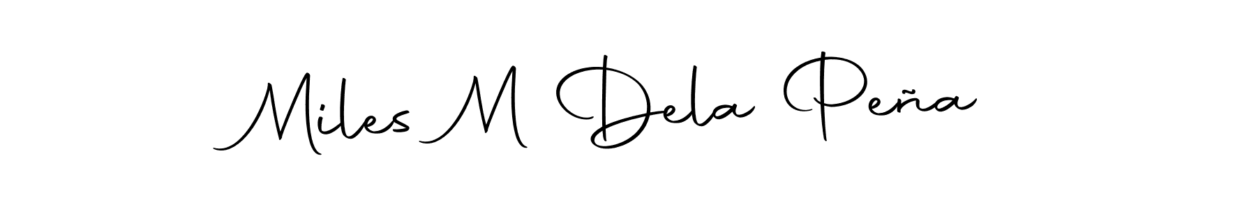 Use a signature maker to create a handwritten signature online. With this signature software, you can design (Autography-DOLnW) your own signature for name Miles M Dela Peña. Miles M Dela Peña signature style 10 images and pictures png