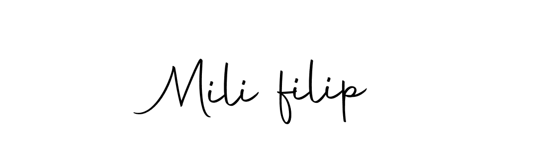 You can use this online signature creator to create a handwritten signature for the name MiliĆfilip. This is the best online autograph maker. MiliĆfilip signature style 10 images and pictures png