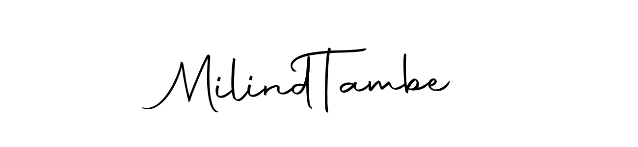 Make a beautiful signature design for name Milind  Tambe. Use this online signature maker to create a handwritten signature for free. Milind  Tambe signature style 10 images and pictures png