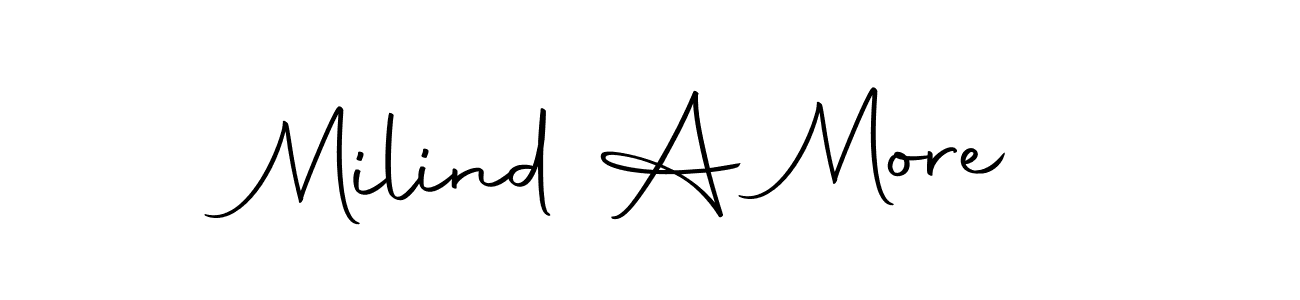 Make a short Milind A More signature style. Manage your documents anywhere anytime using Autography-DOLnW. Create and add eSignatures, submit forms, share and send files easily. Milind A More signature style 10 images and pictures png