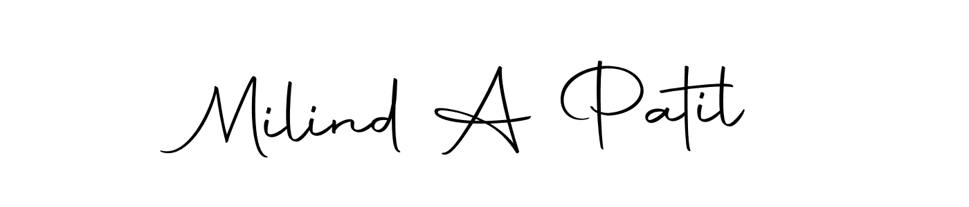 You should practise on your own different ways (Autography-DOLnW) to write your name (Milind A Patil) in signature. don't let someone else do it for you. Milind A Patil signature style 10 images and pictures png