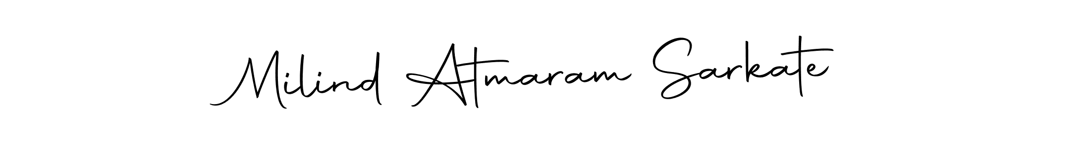 Use a signature maker to create a handwritten signature online. With this signature software, you can design (Autography-DOLnW) your own signature for name Milind Atmaram Sarkate. Milind Atmaram Sarkate signature style 10 images and pictures png