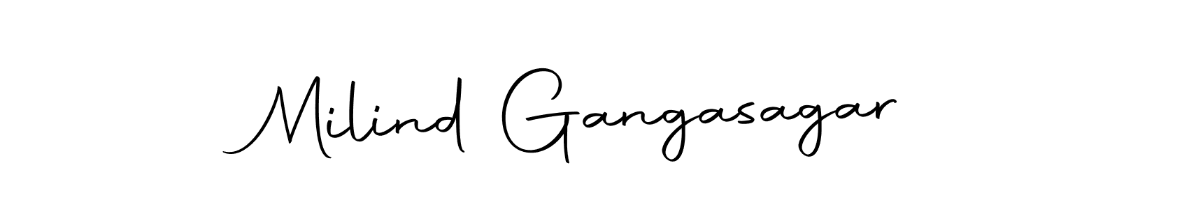 Also we have Milind Gangasagar name is the best signature style. Create professional handwritten signature collection using Autography-DOLnW autograph style. Milind Gangasagar signature style 10 images and pictures png