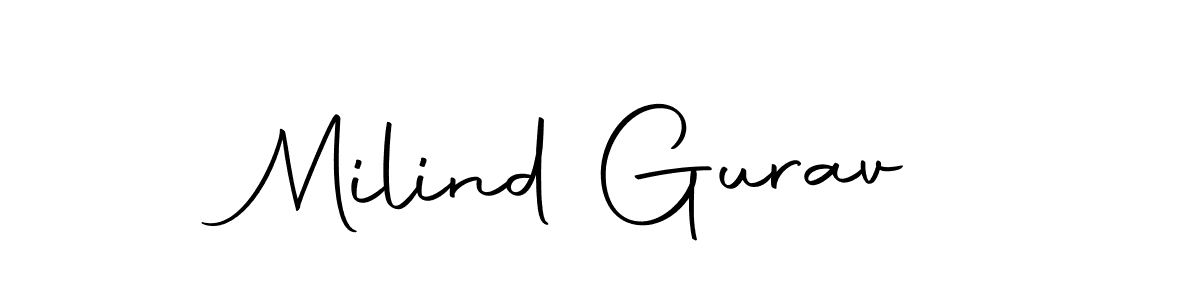 Also we have Milind Gurav name is the best signature style. Create professional handwritten signature collection using Autography-DOLnW autograph style. Milind Gurav signature style 10 images and pictures png