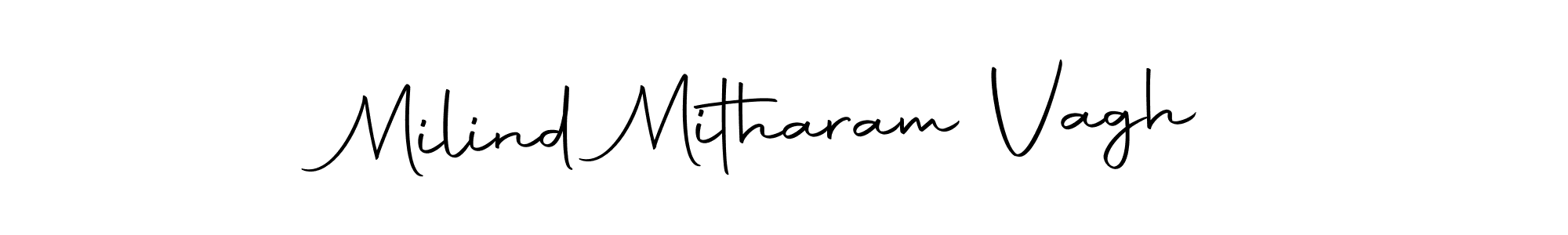 Make a beautiful signature design for name Milind Mitharam Vagh. With this signature (Autography-DOLnW) style, you can create a handwritten signature for free. Milind Mitharam Vagh signature style 10 images and pictures png
