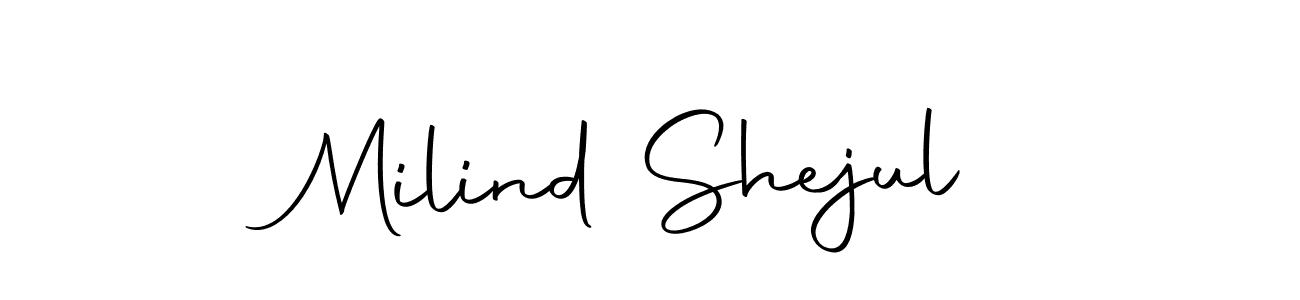 Similarly Autography-DOLnW is the best handwritten signature design. Signature creator online .You can use it as an online autograph creator for name Milind Shejul. Milind Shejul signature style 10 images and pictures png