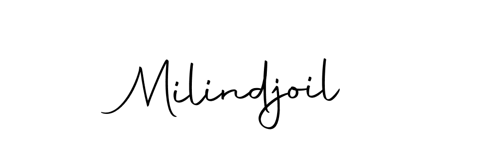 Design your own signature with our free online signature maker. With this signature software, you can create a handwritten (Autography-DOLnW) signature for name Milindjoil. Milindjoil signature style 10 images and pictures png
