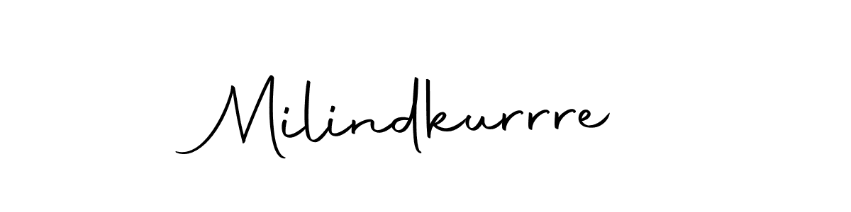 How to make Milindkurrre signature? Autography-DOLnW is a professional autograph style. Create handwritten signature for Milindkurrre name. Milindkurrre signature style 10 images and pictures png