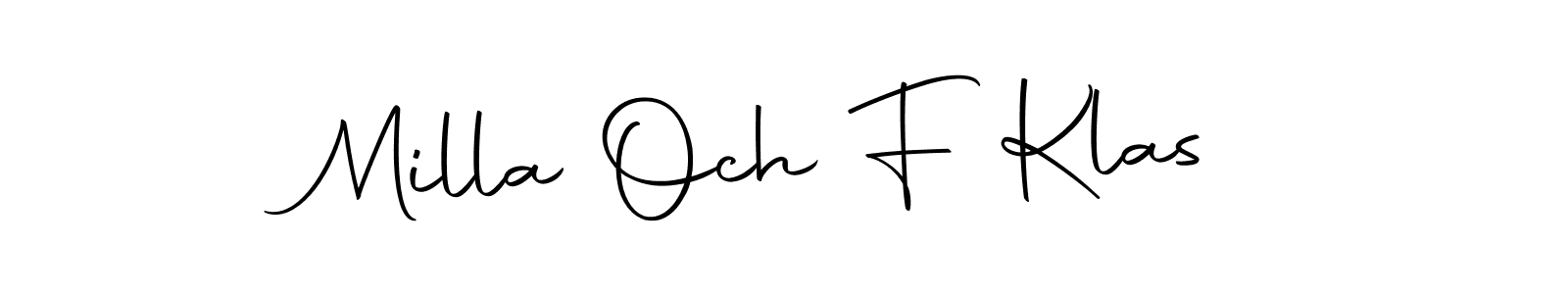 How to Draw Milla Och F Klas signature style? Autography-DOLnW is a latest design signature styles for name Milla Och F Klas. Milla Och F Klas signature style 10 images and pictures png