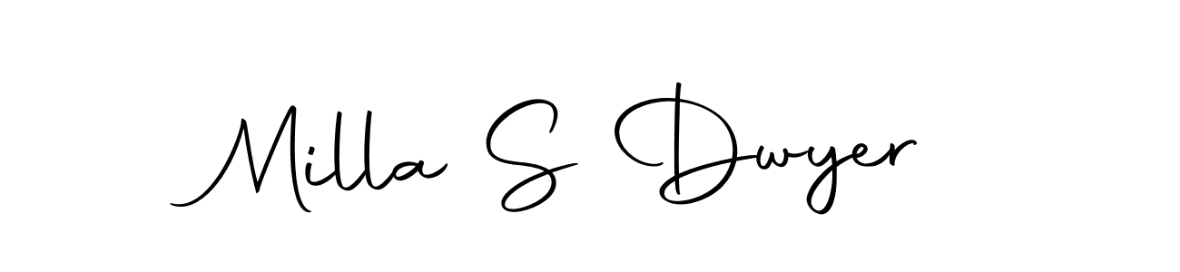 if you are searching for the best signature style for your name Milla S Dwyer. so please give up your signature search. here we have designed multiple signature styles  using Autography-DOLnW. Milla S Dwyer signature style 10 images and pictures png
