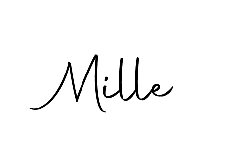 Also we have Mille name is the best signature style. Create professional handwritten signature collection using Autography-DOLnW autograph style. Mille signature style 10 images and pictures png