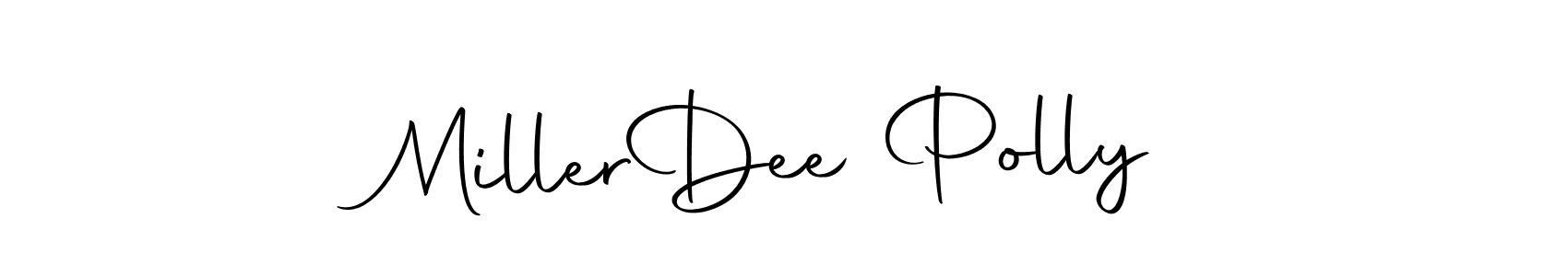 You should practise on your own different ways (Autography-DOLnW) to write your name (Miller  Dee Polly) in signature. don't let someone else do it for you. Miller  Dee Polly signature style 10 images and pictures png