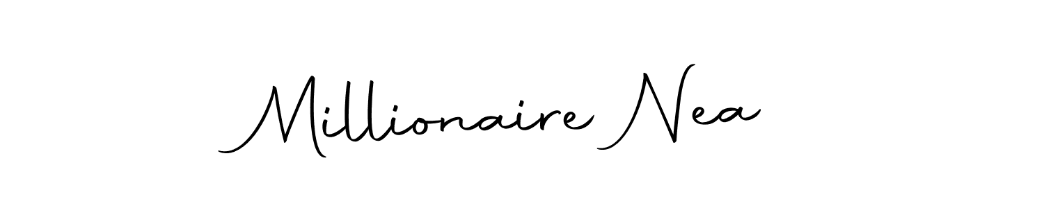 Here are the top 10 professional signature styles for the name Millionaire Nea. These are the best autograph styles you can use for your name. Millionaire Nea signature style 10 images and pictures png