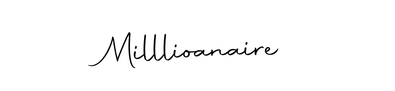 Milllioanaire stylish signature style. Best Handwritten Sign (Autography-DOLnW) for my name. Handwritten Signature Collection Ideas for my name Milllioanaire. Milllioanaire signature style 10 images and pictures png