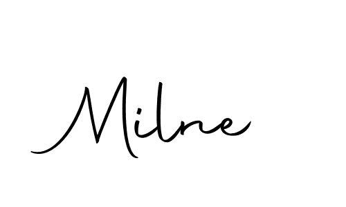The best way (Autography-DOLnW) to make a short signature is to pick only two or three words in your name. The name Milne include a total of six letters. For converting this name. Milne signature style 10 images and pictures png