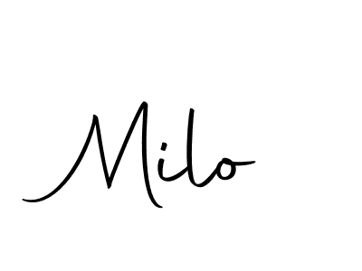 The best way (Autography-DOLnW) to make a short signature is to pick only two or three words in your name. The name Milo include a total of six letters. For converting this name. Milo signature style 10 images and pictures png