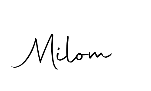 Best and Professional Signature Style for Milom. Autography-DOLnW Best Signature Style Collection. Milom signature style 10 images and pictures png