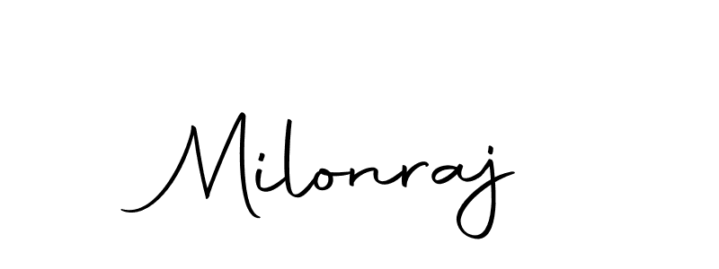 if you are searching for the best signature style for your name Milonraj. so please give up your signature search. here we have designed multiple signature styles  using Autography-DOLnW. Milonraj signature style 10 images and pictures png