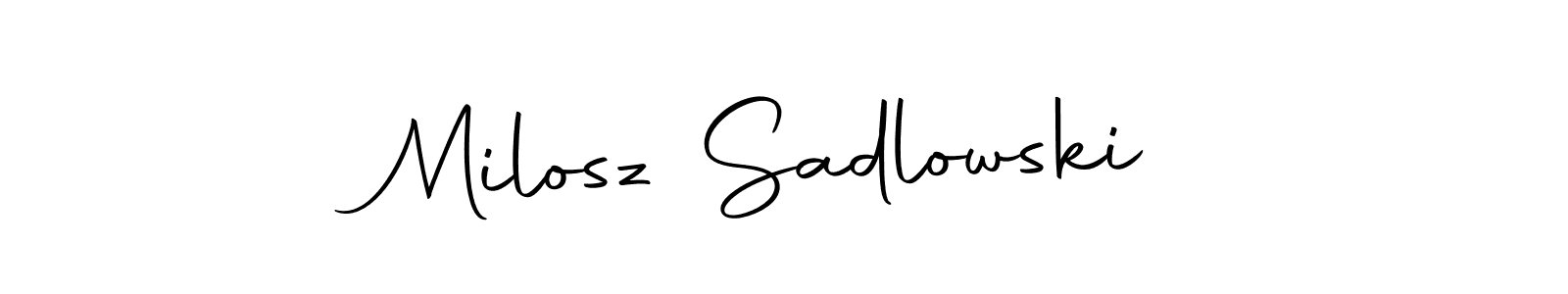 It looks lik you need a new signature style for name Milosz Sadlowski. Design unique handwritten (Autography-DOLnW) signature with our free signature maker in just a few clicks. Milosz Sadlowski signature style 10 images and pictures png