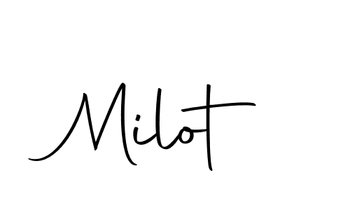 How to make Milot signature? Autography-DOLnW is a professional autograph style. Create handwritten signature for Milot name. Milot signature style 10 images and pictures png