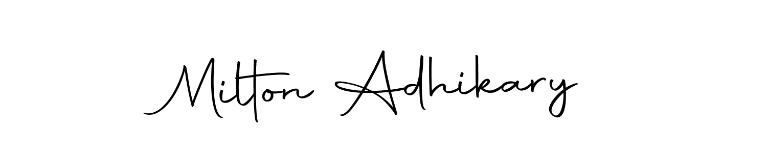 How to make Milton Adhikary signature? Autography-DOLnW is a professional autograph style. Create handwritten signature for Milton Adhikary name. Milton Adhikary signature style 10 images and pictures png