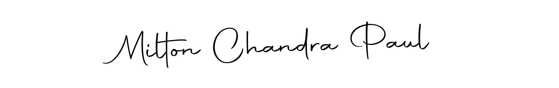 Create a beautiful signature design for name Milton Chandra Paul. With this signature (Autography-DOLnW) fonts, you can make a handwritten signature for free. Milton Chandra Paul signature style 10 images and pictures png