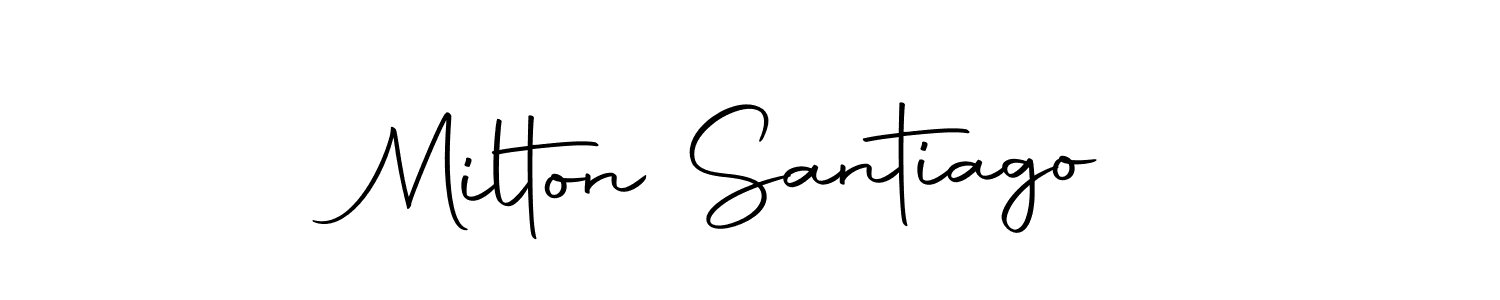 This is the best signature style for the Milton Santiago name. Also you like these signature font (Autography-DOLnW). Mix name signature. Milton Santiago signature style 10 images and pictures png