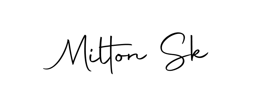 Make a beautiful signature design for name Milton Sk. With this signature (Autography-DOLnW) style, you can create a handwritten signature for free. Milton Sk signature style 10 images and pictures png