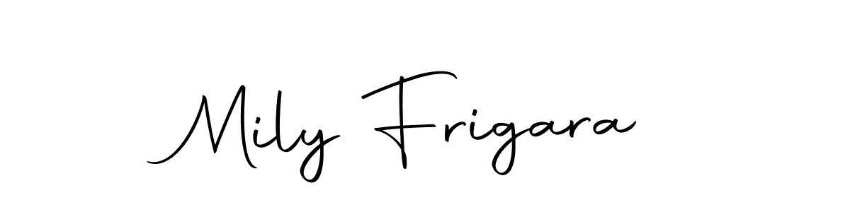 Use a signature maker to create a handwritten signature online. With this signature software, you can design (Autography-DOLnW) your own signature for name Mily Frigara. Mily Frigara signature style 10 images and pictures png