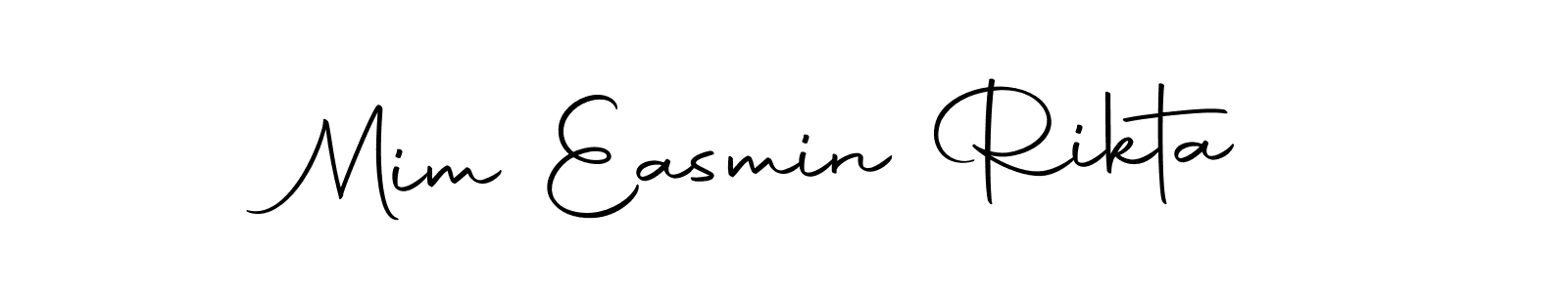 Design your own signature with our free online signature maker. With this signature software, you can create a handwritten (Autography-DOLnW) signature for name Mim Easmin Rikta. Mim Easmin Rikta signature style 10 images and pictures png