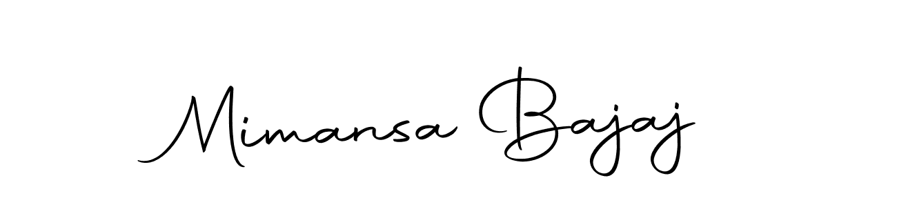 Make a beautiful signature design for name Mimansa Bajaj. With this signature (Autography-DOLnW) style, you can create a handwritten signature for free. Mimansa Bajaj signature style 10 images and pictures png