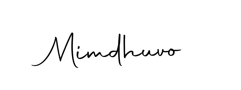 Use a signature maker to create a handwritten signature online. With this signature software, you can design (Autography-DOLnW) your own signature for name Mimdhuvo. Mimdhuvo signature style 10 images and pictures png