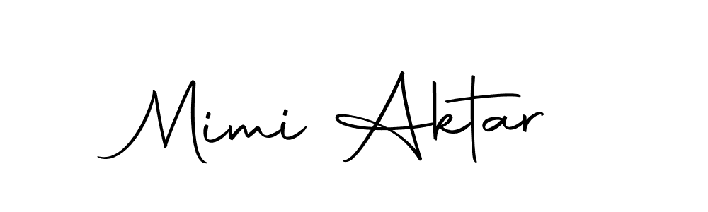 The best way (Autography-DOLnW) to make a short signature is to pick only two or three words in your name. The name Mimi Aktar include a total of six letters. For converting this name. Mimi Aktar signature style 10 images and pictures png