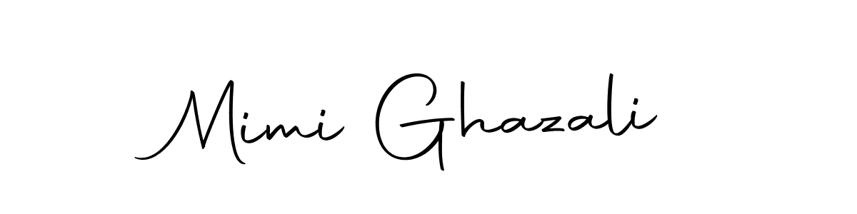 How to make Mimi Ghazali name signature. Use Autography-DOLnW style for creating short signs online. This is the latest handwritten sign. Mimi Ghazali signature style 10 images and pictures png