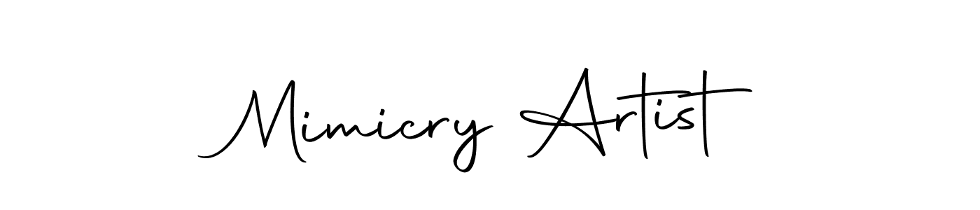 You should practise on your own different ways (Autography-DOLnW) to write your name (Mimicry Artist) in signature. don't let someone else do it for you. Mimicry Artist signature style 10 images and pictures png