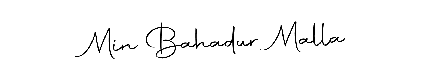 Autography-DOLnW is a professional signature style that is perfect for those who want to add a touch of class to their signature. It is also a great choice for those who want to make their signature more unique. Get Min Bahadur Malla name to fancy signature for free. Min Bahadur Malla signature style 10 images and pictures png