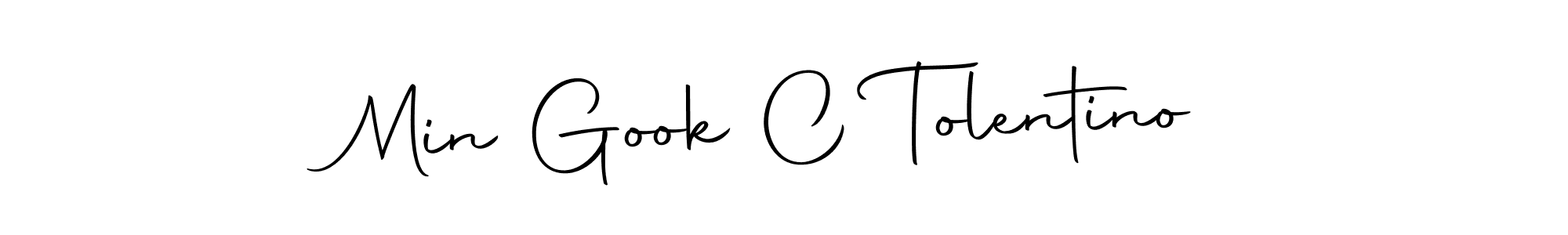 Make a beautiful signature design for name Min Gook C Tolentino. Use this online signature maker to create a handwritten signature for free. Min Gook C Tolentino signature style 10 images and pictures png