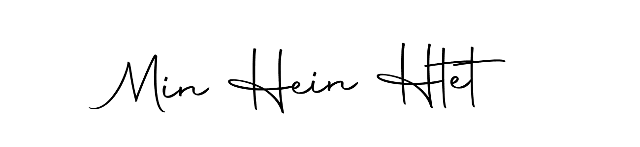 Design your own signature with our free online signature maker. With this signature software, you can create a handwritten (Autography-DOLnW) signature for name Min Hein Htet. Min Hein Htet signature style 10 images and pictures png