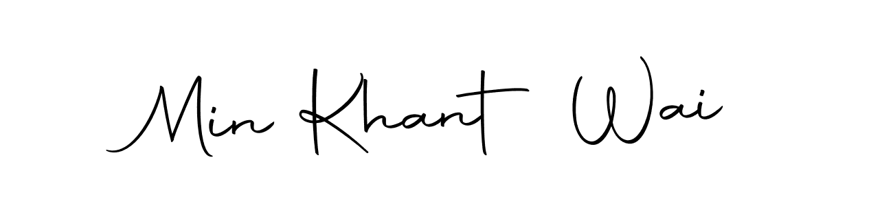 Min Khant Wai stylish signature style. Best Handwritten Sign (Autography-DOLnW) for my name. Handwritten Signature Collection Ideas for my name Min Khant Wai. Min Khant Wai signature style 10 images and pictures png