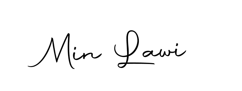 You can use this online signature creator to create a handwritten signature for the name Min Lawi. This is the best online autograph maker. Min Lawi signature style 10 images and pictures png
