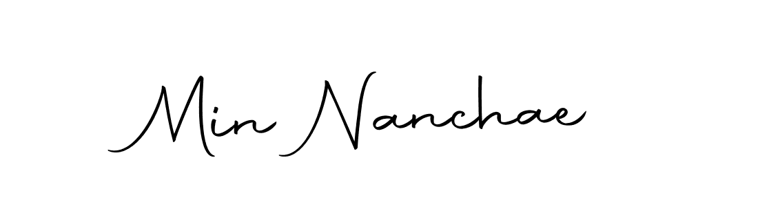 You should practise on your own different ways (Autography-DOLnW) to write your name (Min Nanchae) in signature. don't let someone else do it for you. Min Nanchae signature style 10 images and pictures png