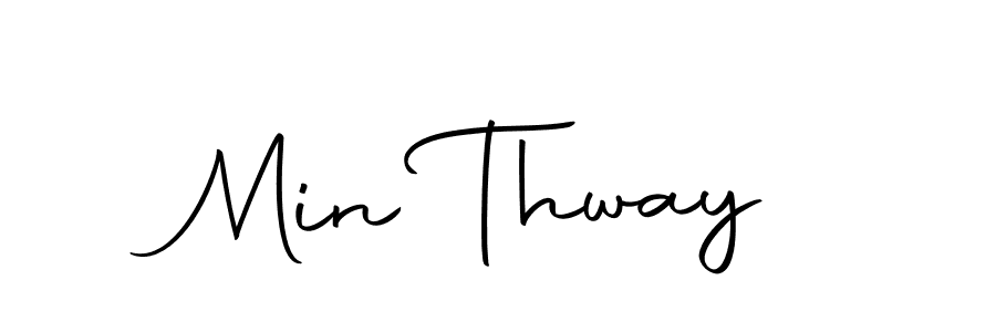 Also we have Min Thway name is the best signature style. Create professional handwritten signature collection using Autography-DOLnW autograph style. Min Thway signature style 10 images and pictures png